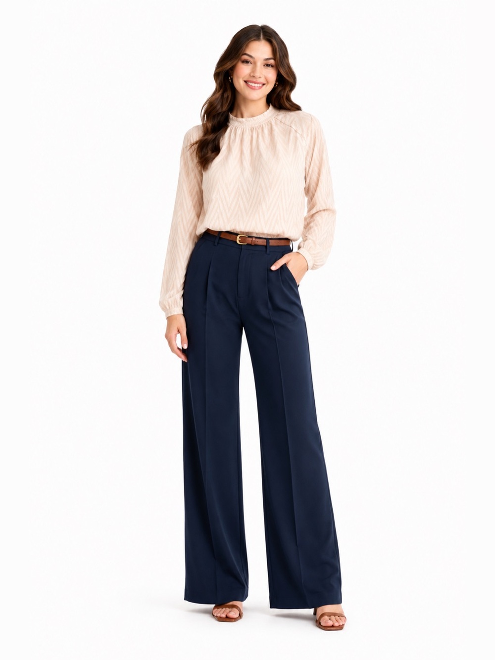 Free People Cream Blouse